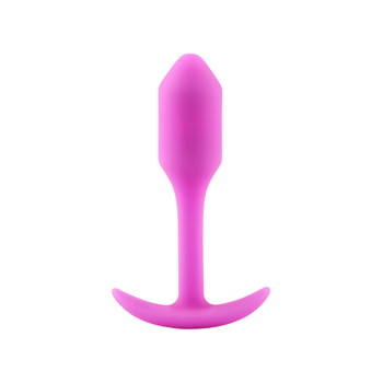 b-Vibe - Snug Plug 1 - Verzwaarde anaalplug (Roze)